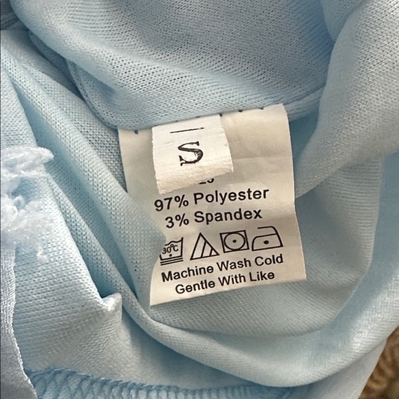 Light Blue Textured Romper - Picture 7 of 7